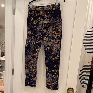 Cynthia Rowley Confetti Print Neoprene Leggings 8
